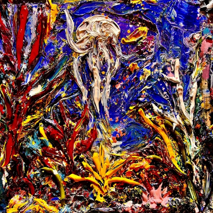 ANIMA DEL MARE – olio su tavola – cm 40×40